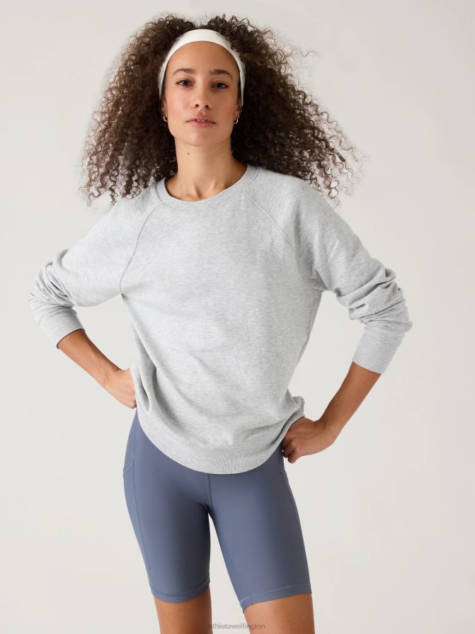 Athleta Women Grey Heather Sundown Sweatshirt TZB4L0377