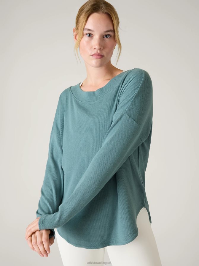 Athleta Women Oxidized Green Presence Sweatshirt TZB4L0277