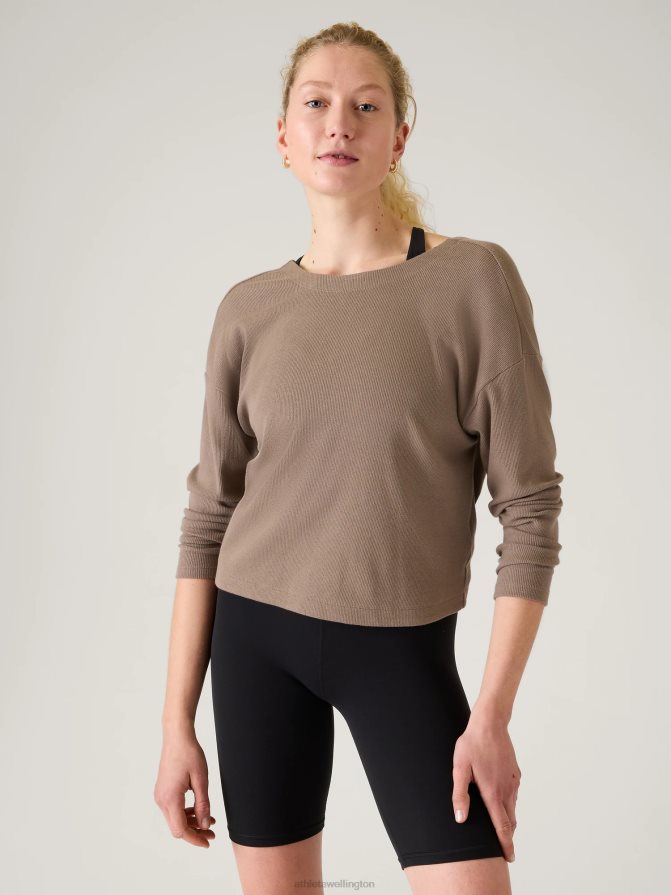 Athleta Women Pyrite Presence Twist Sweatshirt TZB4L0464