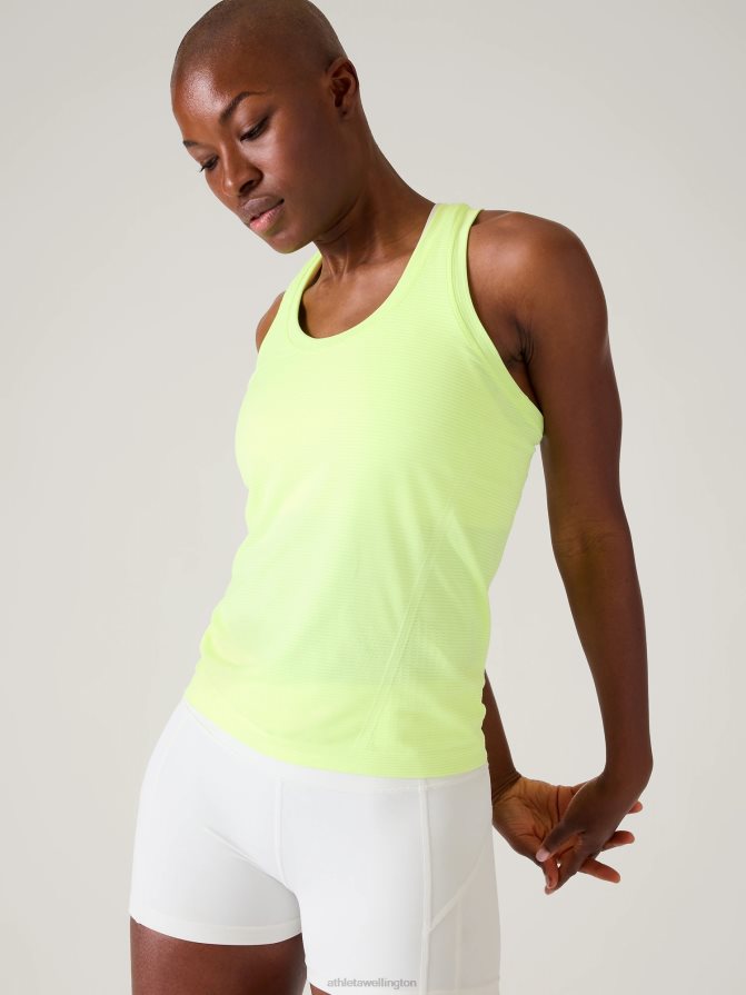 Athleta Women Aloe Mini Stripe Momentum Seamless Tank TZB4L0189