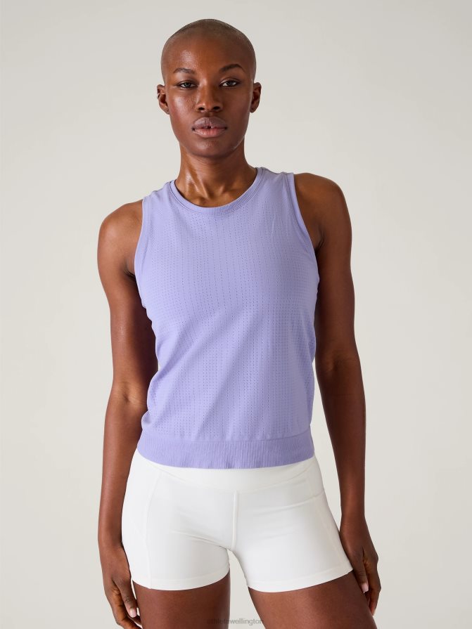 Athleta Women Aurora Purple In Motion Seamless Tank TZB4L0458