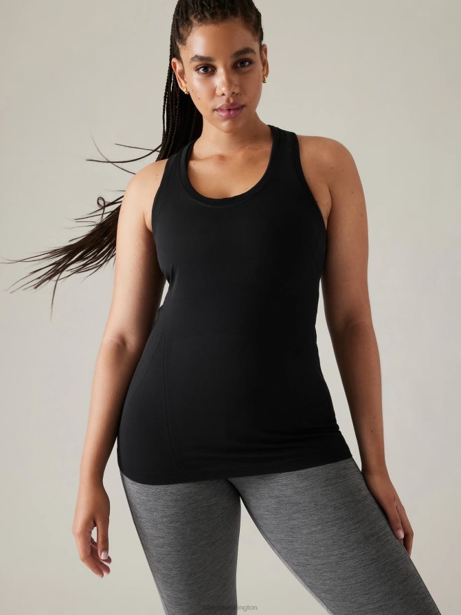 Athleta Women Black Momentum Seamless Tank TZB4L0517