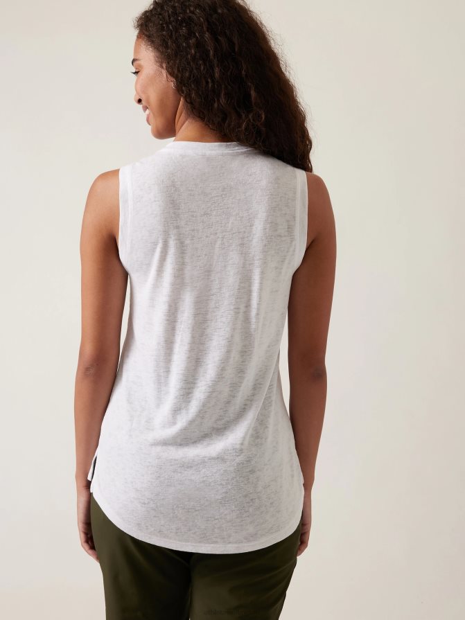 Athleta Women Bright White Breezy Tank TZB4L0488