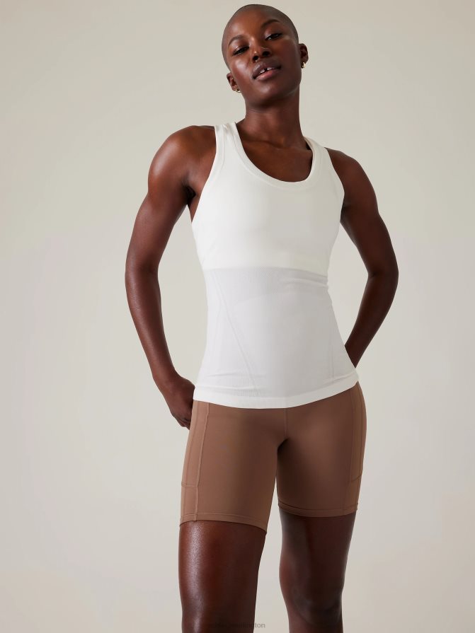 Athleta Women Bright White Momentum Seamless Tank TZB4L0360