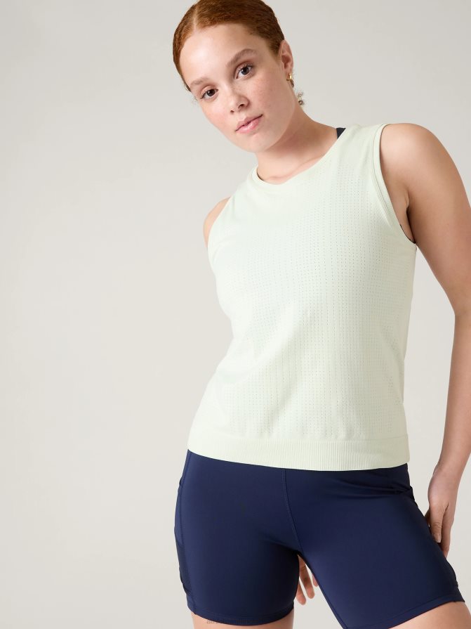 Athleta Women Celadon Tint In Motion Seamless Tank TZB4L0209