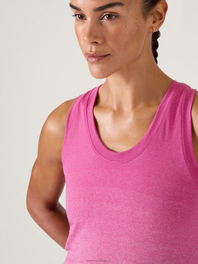 Athleta Women Iceplant Pink Gradient Momentum Seamless Tank TZB4L0261