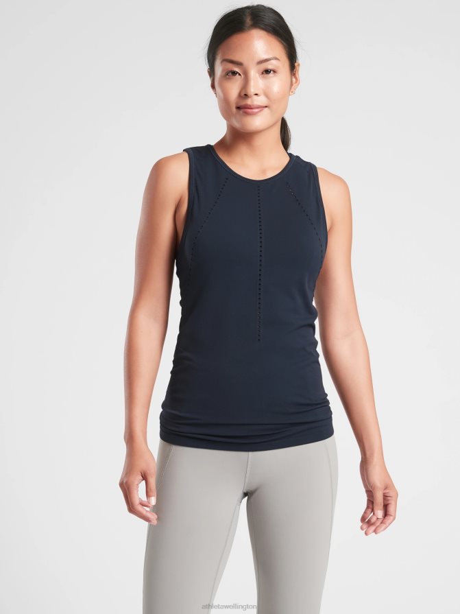 Athleta Women Navy Foothill Seamless Tank TZB4L0532