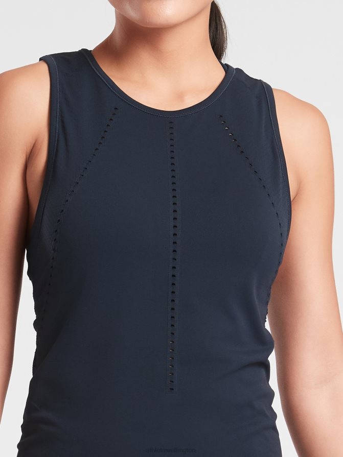 Athleta Women Navy Foothill Seamless Tank TZB4L0532