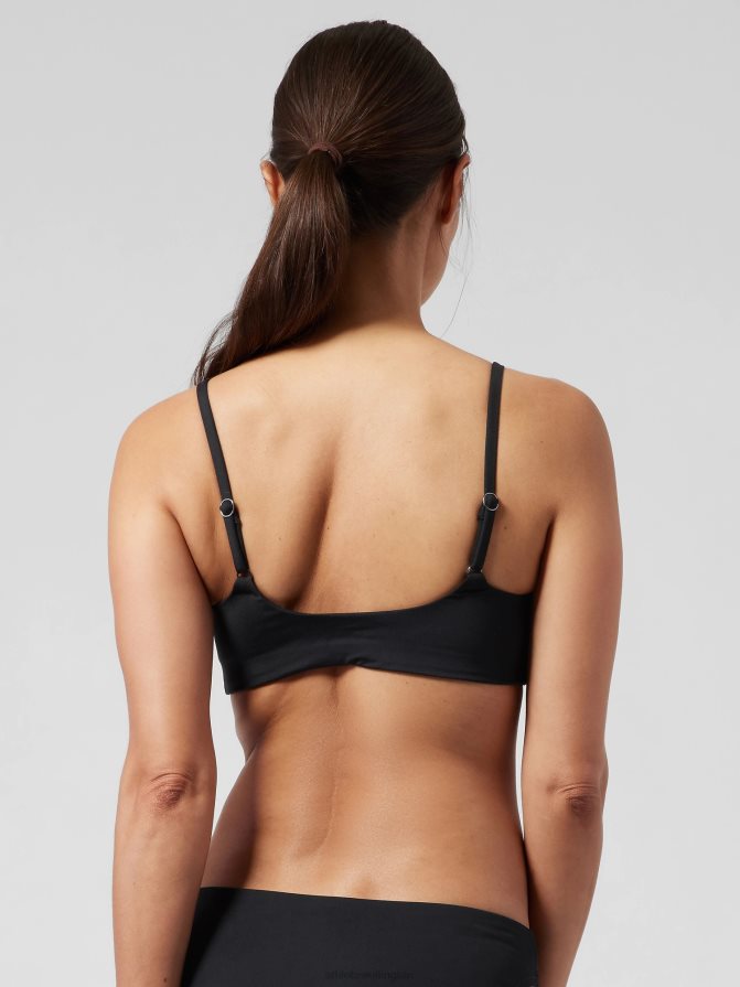 Athleta Women Black Scoop Bikini Top A-C TZB4L0922