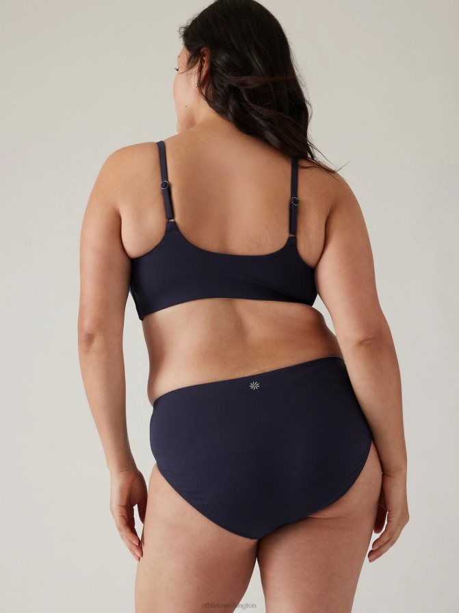 Athleta Women Dress Blue Scoop Bikini Top D-Dd TZB4L0950