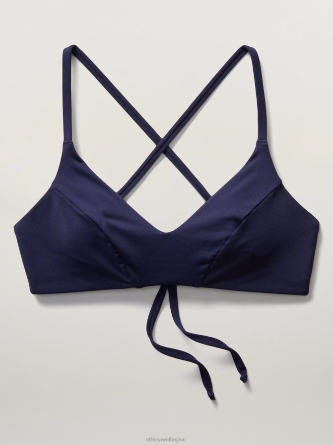 Athleta Women Dress Blue Triangle Bikini Top A-C TZB4L0951