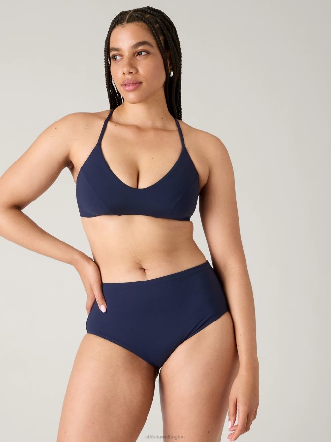 Athleta Women Dress Blue Triangle Bikini Top A-C TZB4L0951