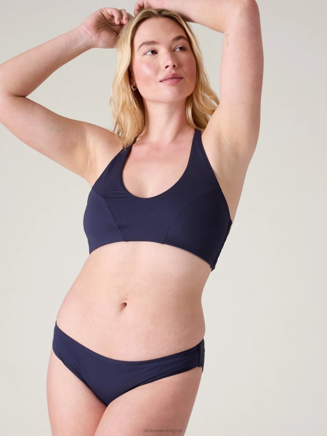 Athleta Women Dress Blue Triangle Bikini Top D-DD TZB4L0953