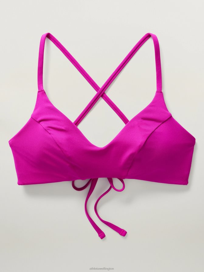 Athleta Women Electric Fuchsia Triangle Bikini Top A-C TZB4L0822