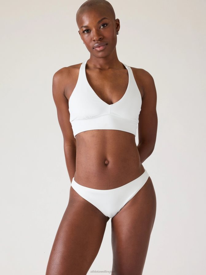 Athleta Women White Plunge Bikini Top A-C TZB4L0936