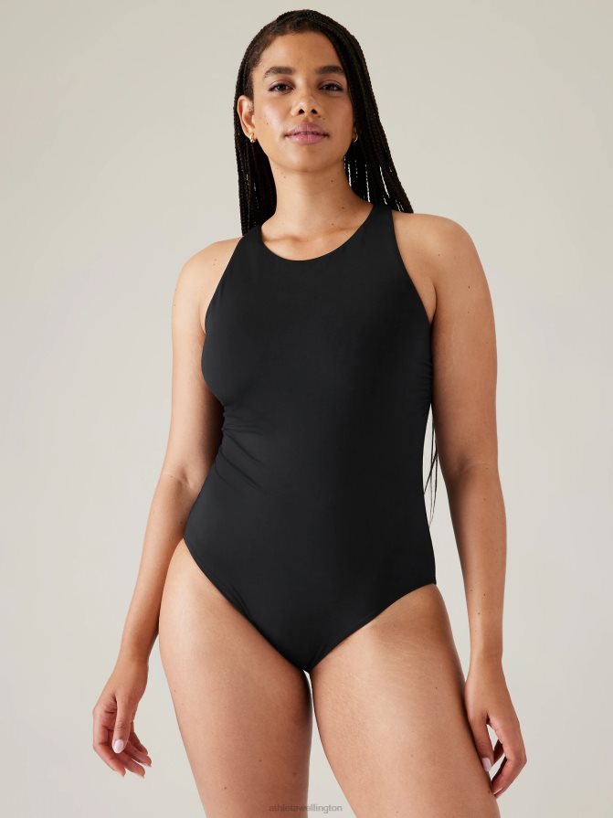 Athleta Women Black Maldives One Piece Swimsuit TZB4L0808