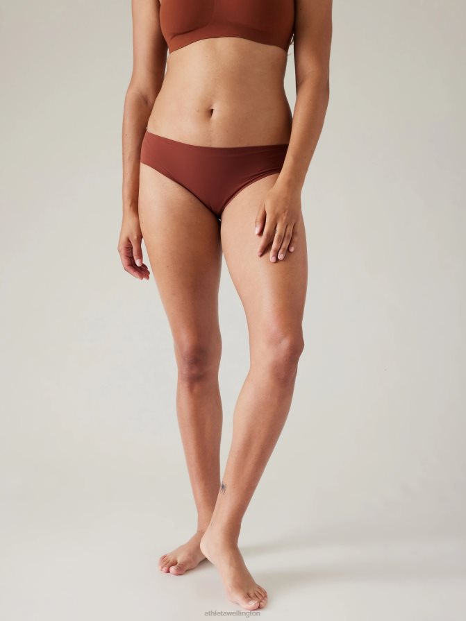 Athleta Women Ancient Mahogany Ritual Bikini Underwear TZB4L0711