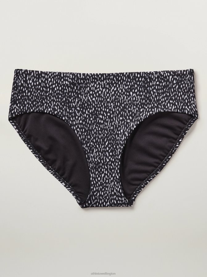 Athleta Women Black Animal Print Clean Full Swim Bottom TZB4L0903