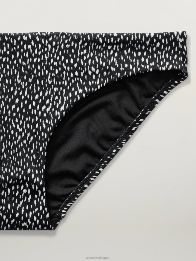 Athleta Women Black Animal Print Clean Medium Swim Bottom TZB4L0856