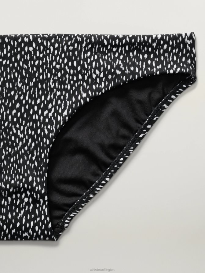 Athleta Women Black Animal Print Clean Medium Swim Bottom TZB4L0856