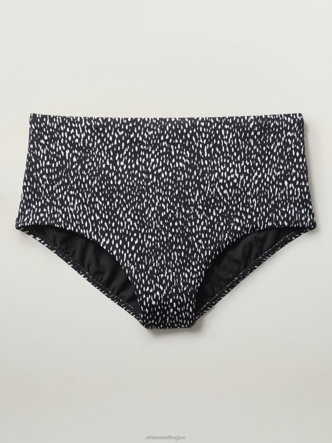 Athleta Women Black Animal Print High Waist Swim Bottom TZB4L0817