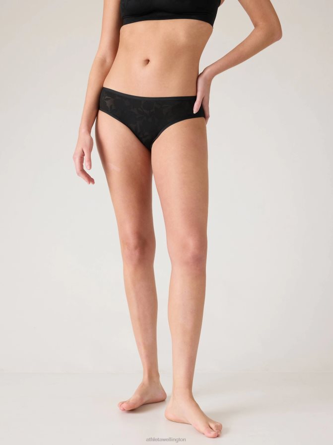 Athleta Women Black Lace Ritual Bikini Underwear TZB4L0637