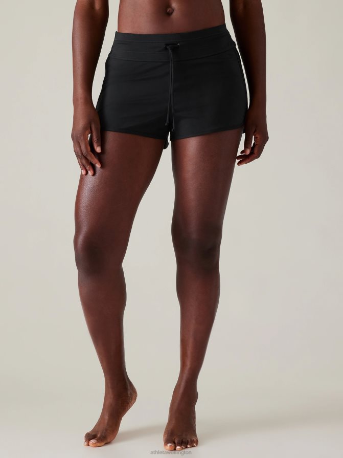 Athleta Women Black Surge Swim Short TZB4L0807