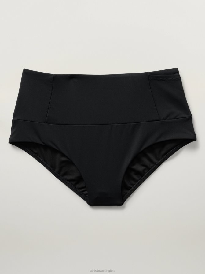 Athleta Women Black Ultra High Waist Pocket Swim Bottom TZB4L0843