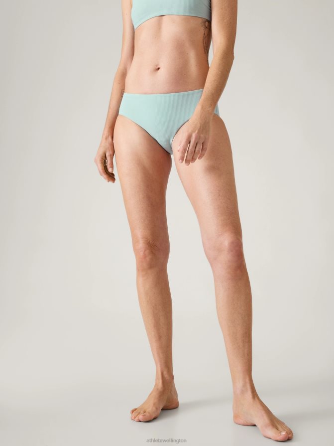 Athleta Women Dawn Blue Rib Clean Full Swim Bottom TZB4L0850