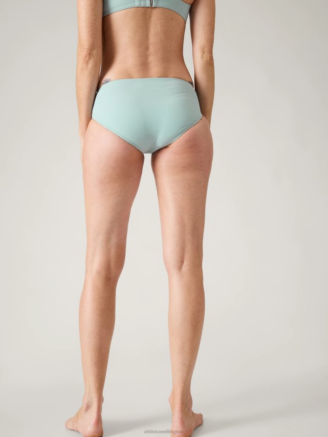 Athleta Women Dawn Blue Rib Clean Full Swim Bottom TZB4L0850