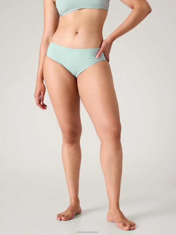 Athleta Women Dawn Blue Rib Clean Full Swim Bottom TZB4L0850