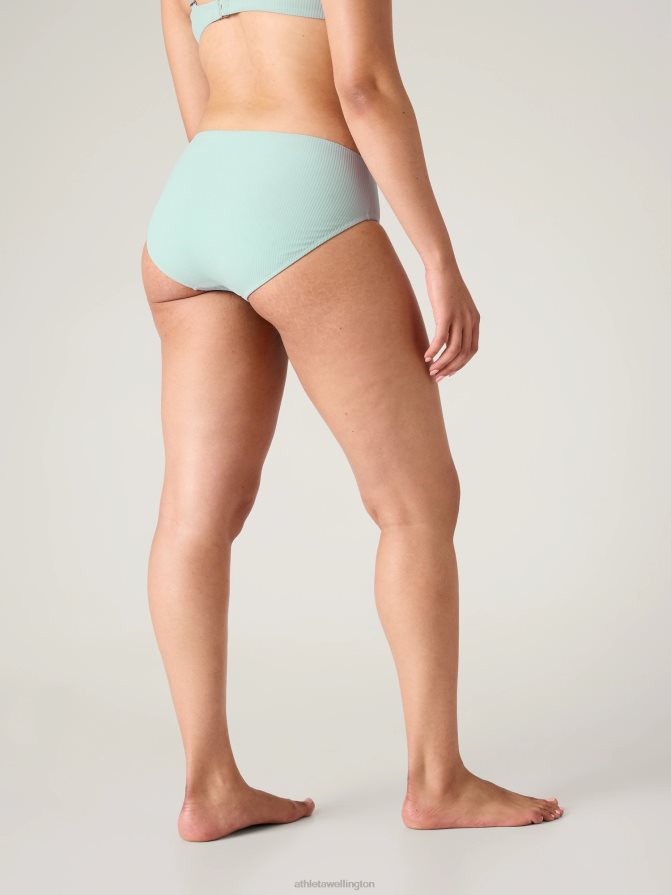 Athleta Women Dawn Blue Rib Clean Full Swim Bottom TZB4L0850