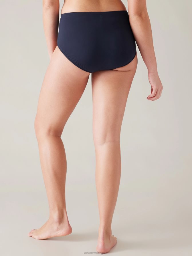 Athleta Women Dress Blue High Waist Swim Bottom TZB4L0868