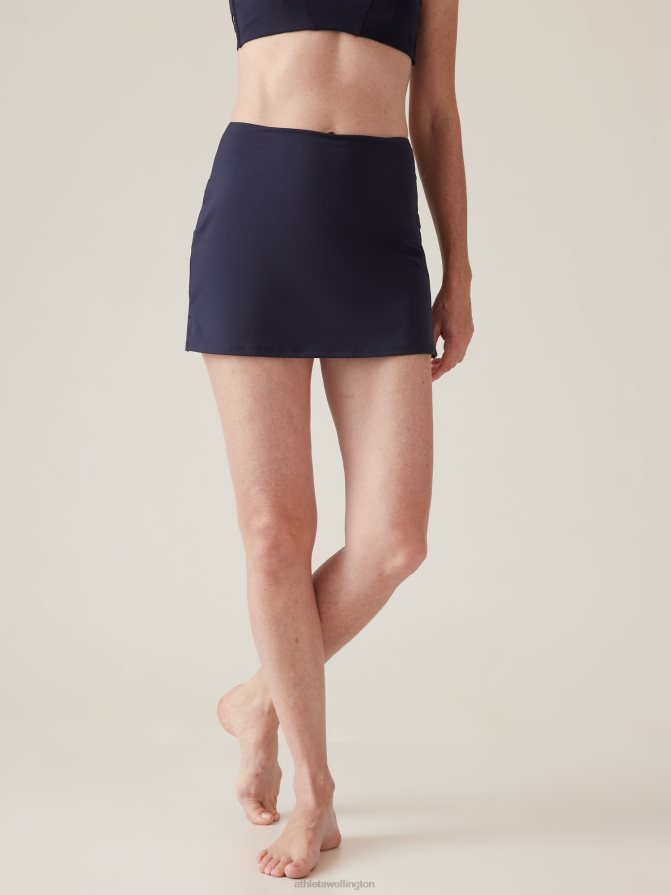 Athleta Women Dress Blue Tidal Swim Skirt TZB4L0874