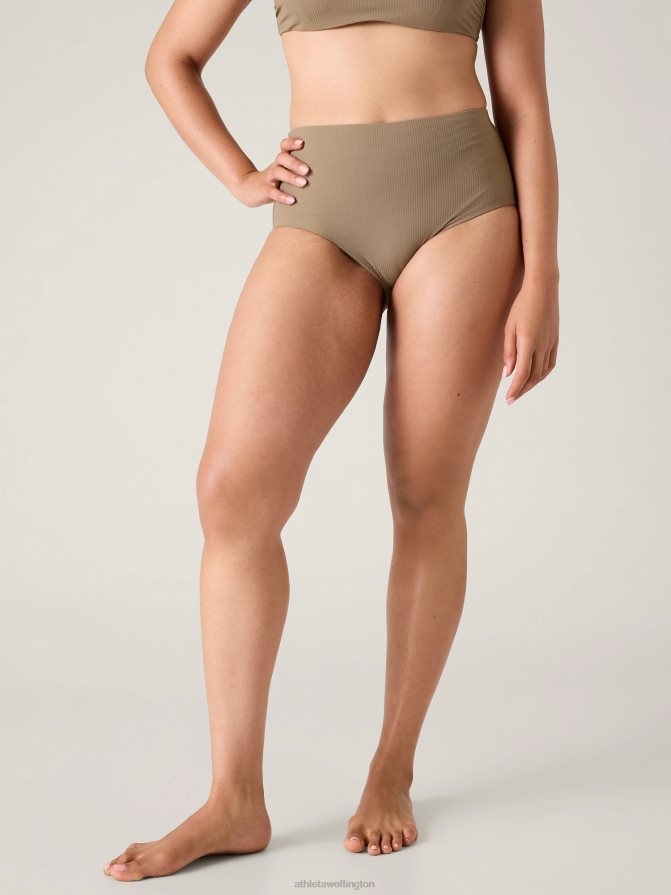 Athleta Women Pyrite Rib Clean Full Swim Bottom TZB4L0824