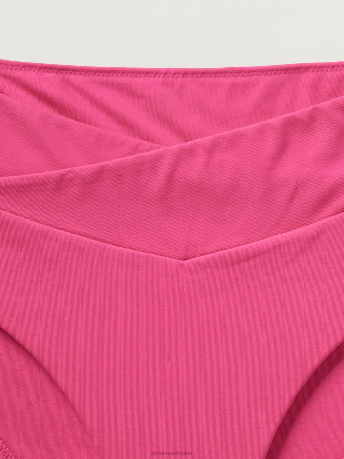 Athleta Women Tulip Pink High Waist Crossover Bikini Bottom TZB4L0811