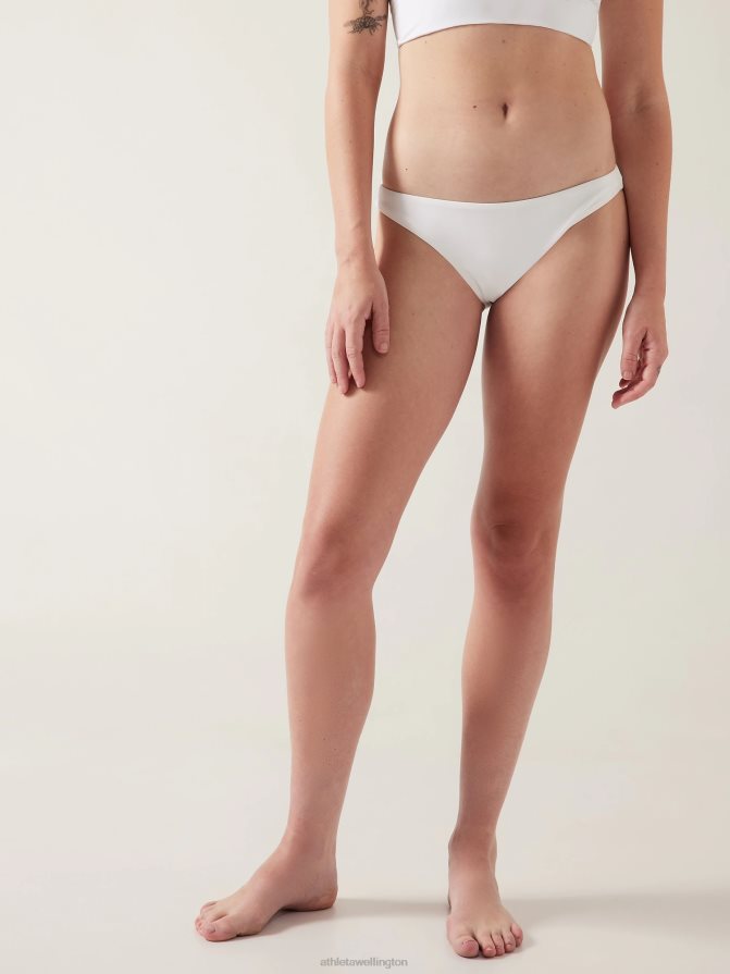 Athleta Women White Clean Medium Swim Bottom TZB4L0913