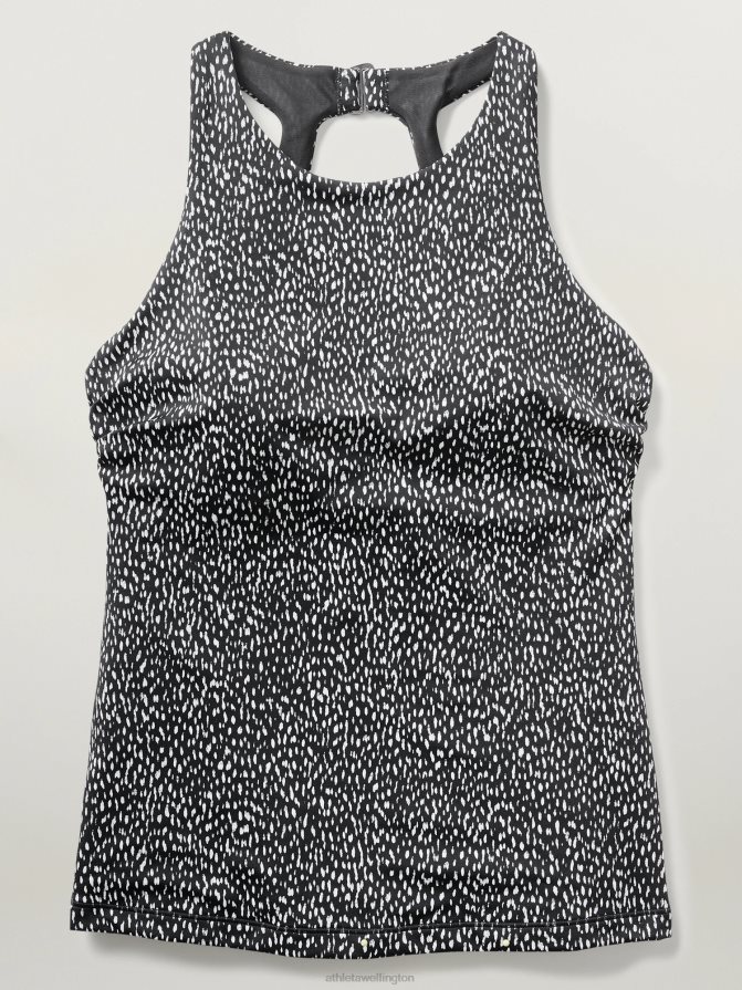 Athleta Women Black Animal Print Maldives Bra Cup Tankini TZB4L0816