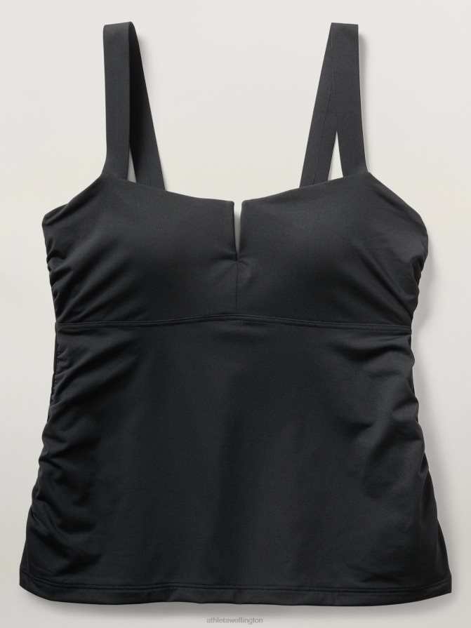 Athleta Women Black Square Neck V Bra Cup Tankini TZB4L0804