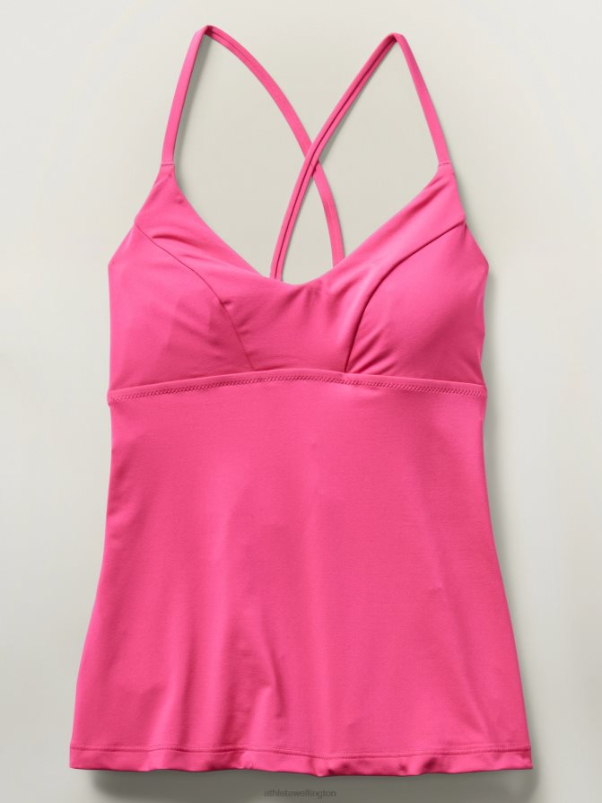 Athleta Women Tulip Pink Triangle Tankini A-C TZB4L0928